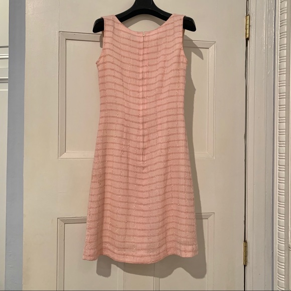 Chic and Preppy Pastel Pink Fitted Tank  Dress - Picture 3 of 11